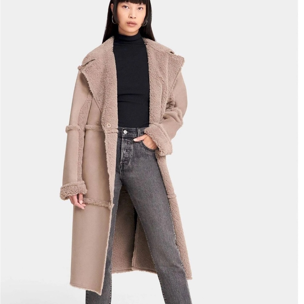 UGG Women's Takara Long Faux Twinface Coat